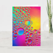 Carte Bright Bubbles Liquid Art Blank (Devant)