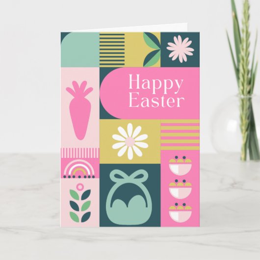 Carte Bright Different Colours Easter Card (Devant)