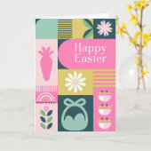 Carte Bright Different Colours Easter Card (Fleur jaune)