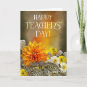 Carte Bright Floral Teacher’s Day Greeting Card (Devant)