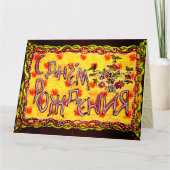 Carte Bright folk art russe Langue joyeuse voiture d'ann (Devant)