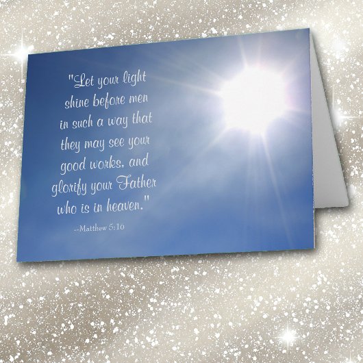 Carte Bright Light Light Matthew 5:16
