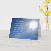 Carte Bright Light Light Matthew 5:16 (Fleur jaune)