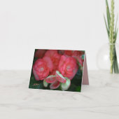Carte Bright Pink Begonia (Devant)
