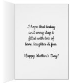 Carte Bright Pink Heart Mère's Day Card pour Ami (Intérieur (Droit))