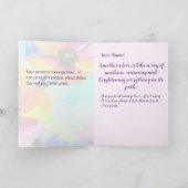 Carte Bright Popies Blue Sky Soeur Custom Mothers Day (Intérieur)