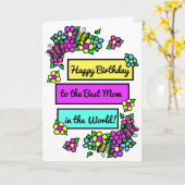 Carte Bright Pretty Whimsday pour maman (Fleur jaune)