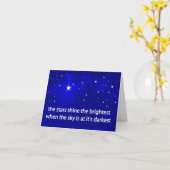 Carte Bright Stars Shine Grey (Fleur jaune)