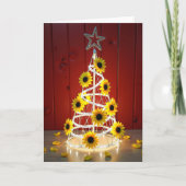Carte Bright Sunflower Star Tree (Devant)