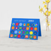 Carte Bright, Vibrant & Colorful - N'Importe Quel Âge Jo (Fleur jaune)