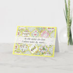 Carte Bright Watercolor Floral Sister-in-law Birthday<br><div class="desc">Make your sister-in-law feel special on her birthday with this vibrant yellow greeting card. The design features an intricate water color floral illustration with birds,  butterflies and other patterns. The card is bright and colorful,  and can be easily personalized with your own name and message.</div>