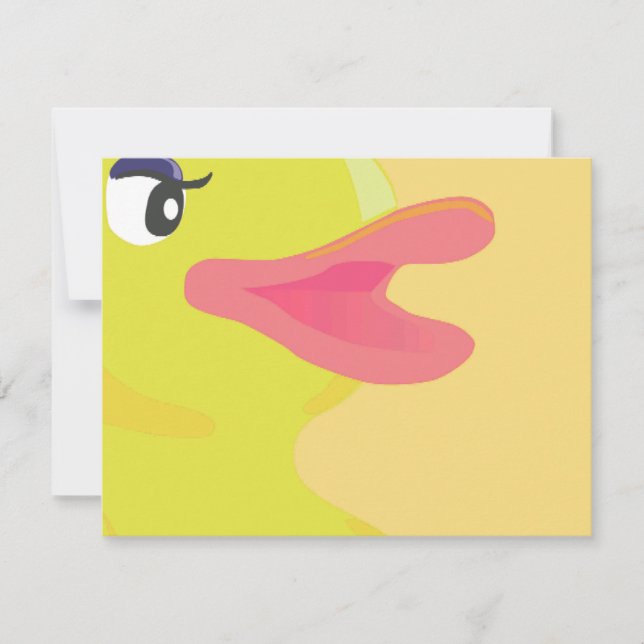 Carte Bright Yellow Duck Big Bill (Devant)