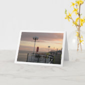 Carte Brighton Pier, Angleterre (Fleur jaune)