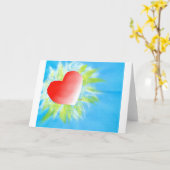 Carte Brillant du coeur (Fleur jaune)