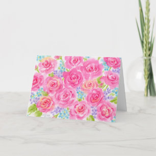 Carte Brillant Mariage Rose Félicitations Love Happines