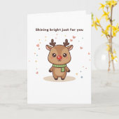 Carte Brillant rien que pour toi, adorable Puchi Dōshi (Fleur jaune)