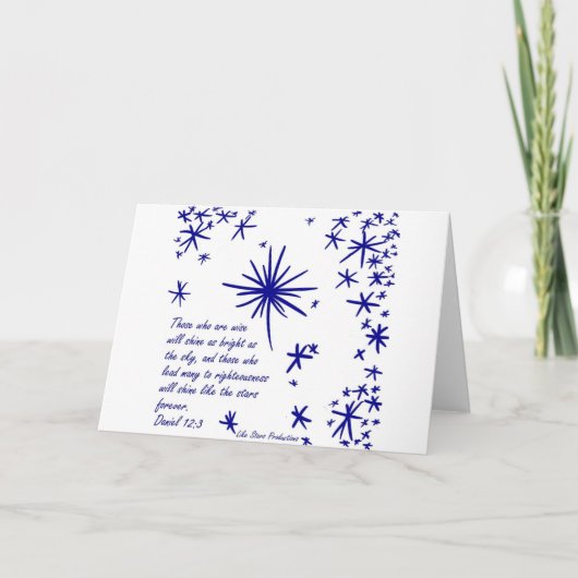 Carte Brille comme les étoiles (Devant)