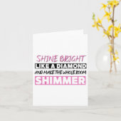 Carte Briller Comme Un Diamant (Fleur jaune)