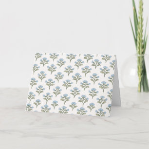 Carte Brin céleste sur fond crème, intérieur vide