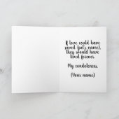 Carte Brindle English Bulldog Sympathy Memorial (Intérieur)