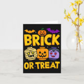 Carte Brique Ou Traiter Halloween Master Builder Blocks (Fleur jaune)