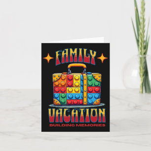 Carte Briques de construction Vacances en famille Créati