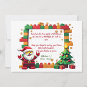 Carte Briques & Giggles de Noël (Dos)