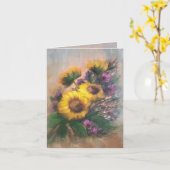 Carte Brise de Tournesol (Fleur jaune)