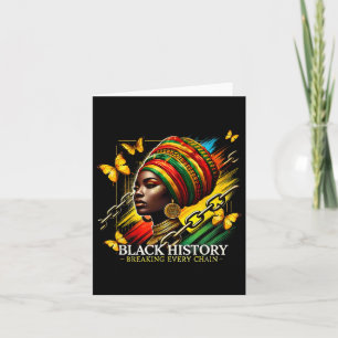 Carte Briser chaque chaîne Noir Histoire Mois Femmes Bla