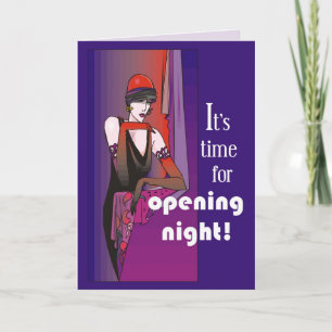 Carte Briser une jambe la nuit d'ouverture, Flapper