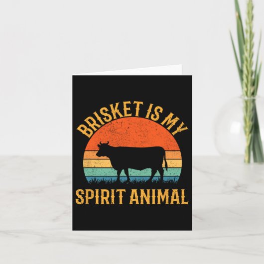 Carte Brisket est mon esprit animal (Devant)