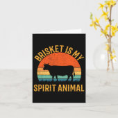 Carte Brisket est mon esprit animal (Fleur jaune)