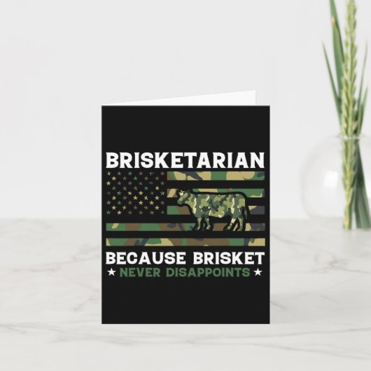 Carte Brisketarian parce que Brisket ne déçoit jamais Sh (Devant)
