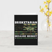 Carte Brisketarian parce que Brisket ne déçoit jamais Sh (Fleur jaune)