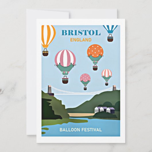 Carte Bristol England festival de ballons (Devant)