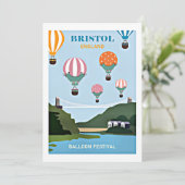 Carte Bristol England festival de ballons (Debout devant)