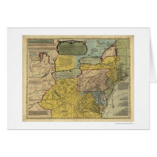 Carte britannique de l'Amérique de colonies - 1771