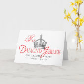 Carte British Diamond Jubilee - Royal Souvenir (Fleur jaune)