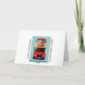 Carte British Flag et London Bus (Dos)