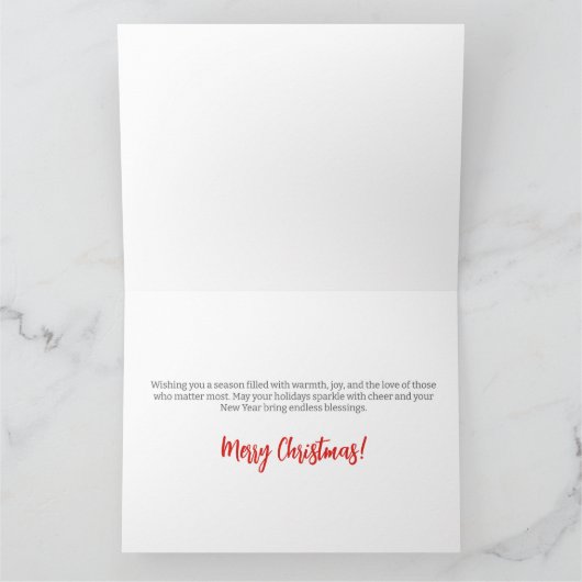 Carte Brittany Spaniel Noël Festive Voyage (Intérieur)