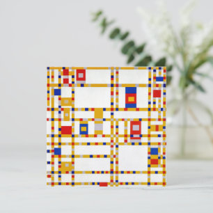 Carte Broadway Boogie Woogie Piet Mondrian