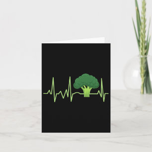 Carte Broccoli Heartbeat Broccoli Lover Cadeau