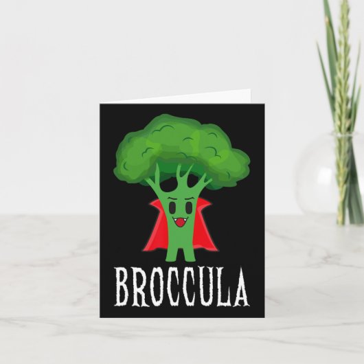 Carte Broccula Funny Broccoli Halloween Costume azy (Devant)