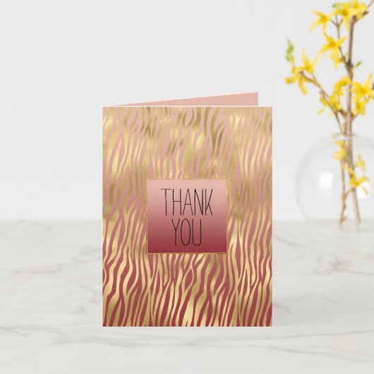 Carte Broche d'or Red Zebra (Fleur jaune)