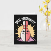 Carte Brochure de Bowling Split Personnalité (Fleur jaune)