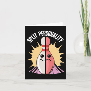 Carte Brochure de Bowling Split Personnalité