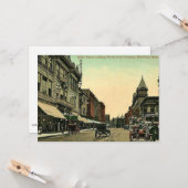 Carte Brockton, Massachusetts, vintage 1910. (Devant/Arrière en situation)