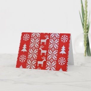 Carte Broderie de Noël au point de croix
