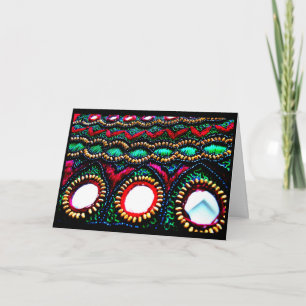 Carte Broderie indienne