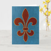 Carte Broderie médiévale (Fleur jaune)